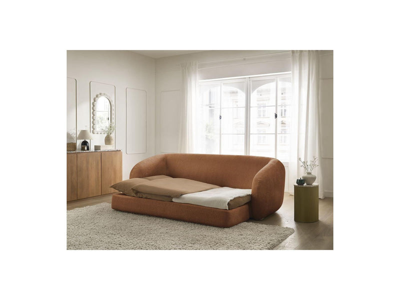 Canapé Droit Convertible Déplimousse - Neyo - Tissu Texturé