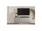 Mathilde - 3-Door TV Unit with Marble-Effect Top and Gold Legs