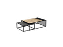 Nesting Coffee Tables - Martin - Solid Mango Wood and Metal