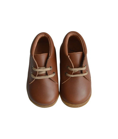 Bottillons Lucien Lacets - Cuir Cognac - Mixte