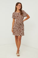 Dress - Choco/beige