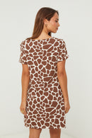 Dress - Choco/beige