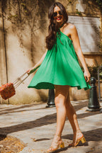 Dress Nanette Linen Viscose Green