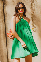 Dress Nanette Linen Viscose Green