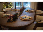 Malmousque - Mesa de comedor extensible de 210 a 270 cm en chapa de roble macizo