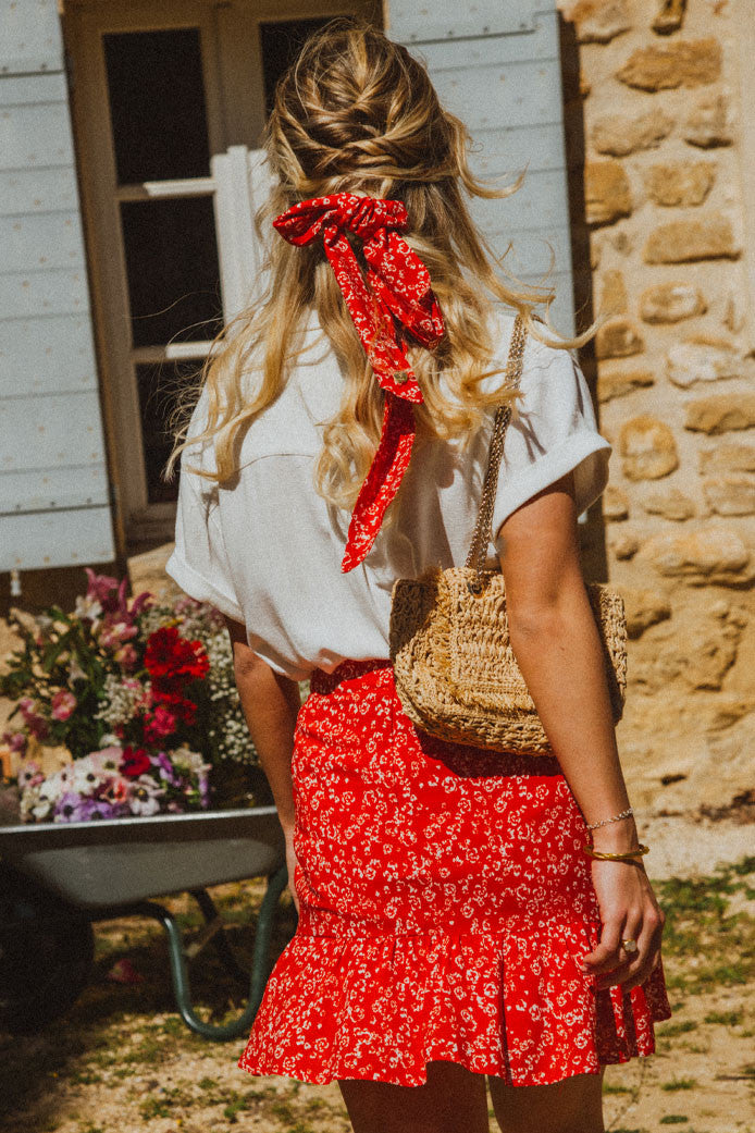 Justine Kuaza Red Skirt