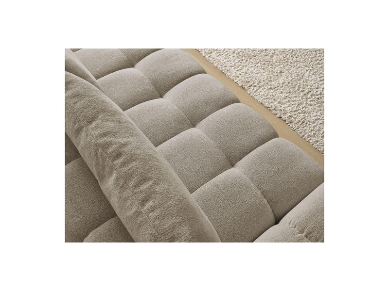 Canapé Droit Convertible Coffre - Everest - Tissu Chiné - 2 Coussins