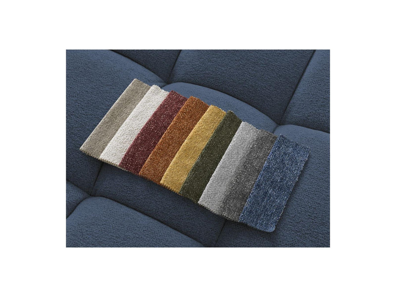 Canapé Droit Convertible Coffre - Everest - Tissu Chiné - 2 Coussins