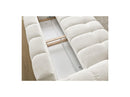 Canapé Droit Convertible Coffre - Everest - Tissu Chiné - 5 Coussins
