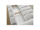 Canapé Droit Convertible Coffre - Everest - Tissu Chiné - 5 Coussins