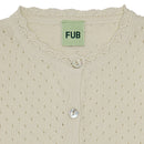 Fub - Cárdigan de algodón orgánico Crudo