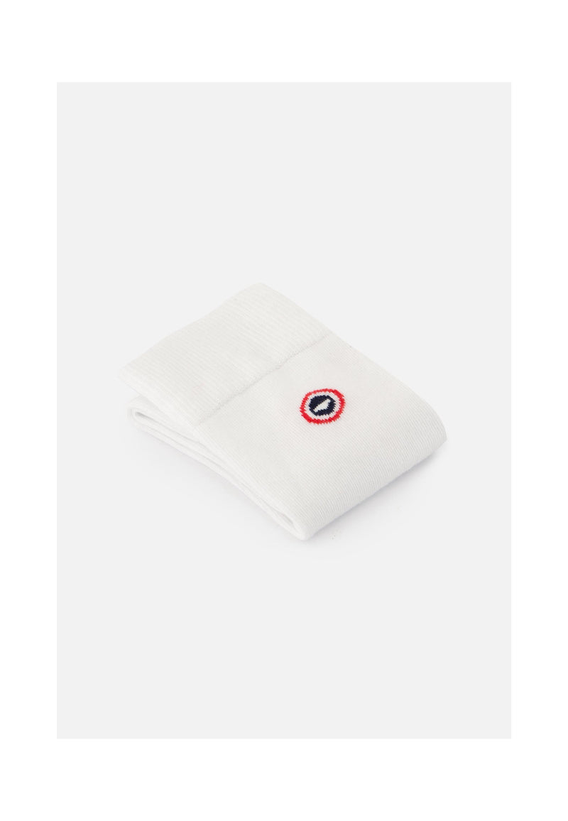 Chaussettes Mi-Hautes Unies Blanches - Robuste Blanc