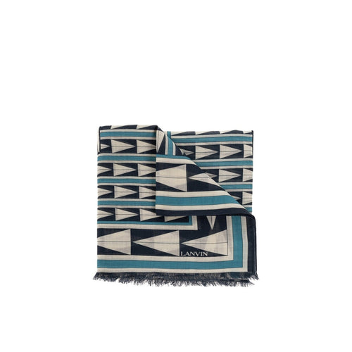 Écharpe En Laine Lanvin - Femme - Blue