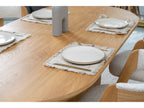 Malmousque - Ensemble Avec Table À Manger Extensible 210 À 270 Cm + 6 Chaises Bastide Placage Chêne Massif