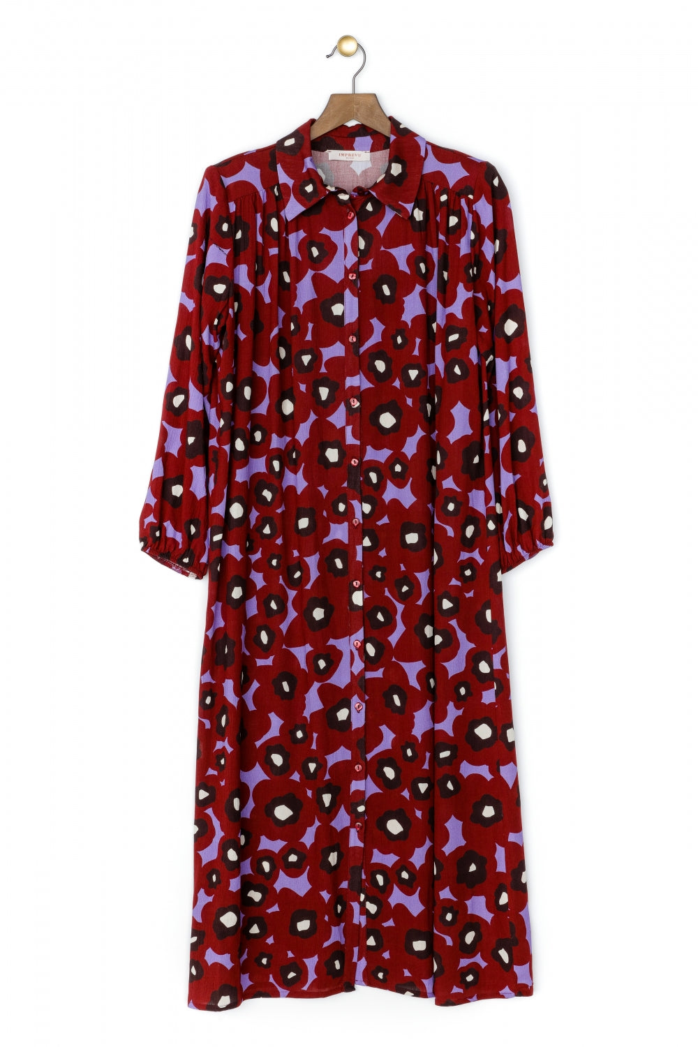 The Jane Pop Flower Mauve Dress
