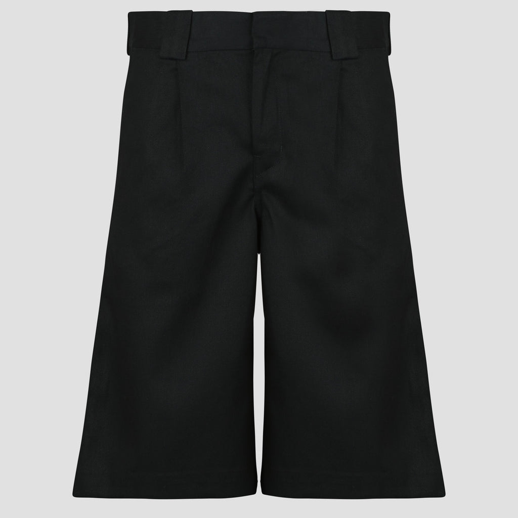 Pantalones cortos de trabajo de 13 pulgadas de sarga de cáñamo - Black