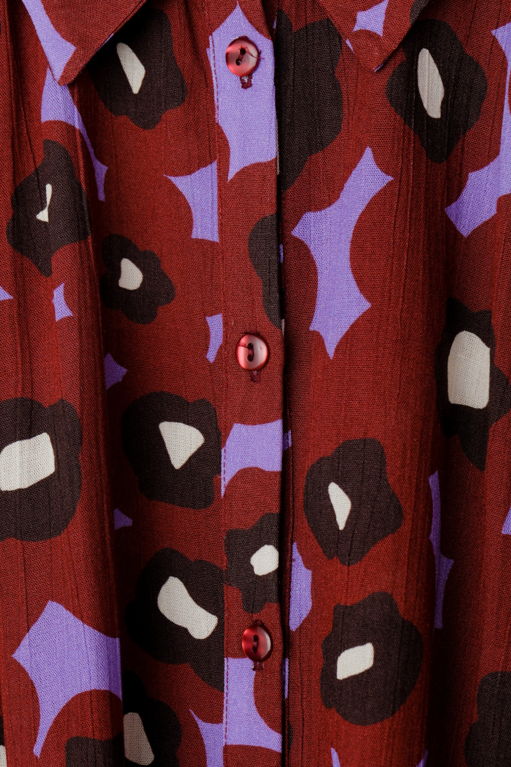 The Jane Pop Flower Mauve Dress
