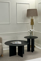 Ensembles De Tables Basses Leo (45 + 42) - Noir
