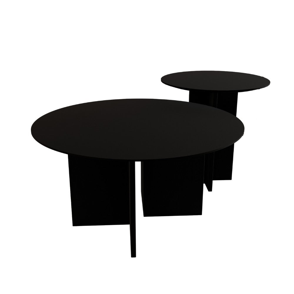 Ensembles De Tables Basses Leo (45 + 42) - Noir