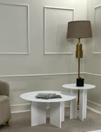 Ensembles De Tables Basses Leo (45 + 42) - Blanc