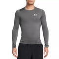 T-Shirt Hg Armour Comp Ls - Gris Et Blanc - Homme
