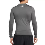 T-Shirt Hg Armour Comp Ls - Gris Et Blanc - Homme