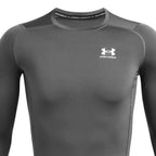 T-Shirt Hg Armour Comp Ls - Gris Et Blanc - Homme