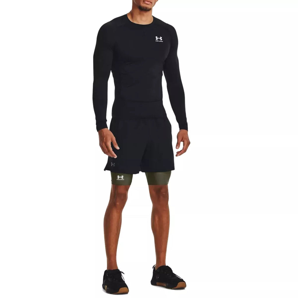 Lange Shorts – Grün, Schwarz – Herren
