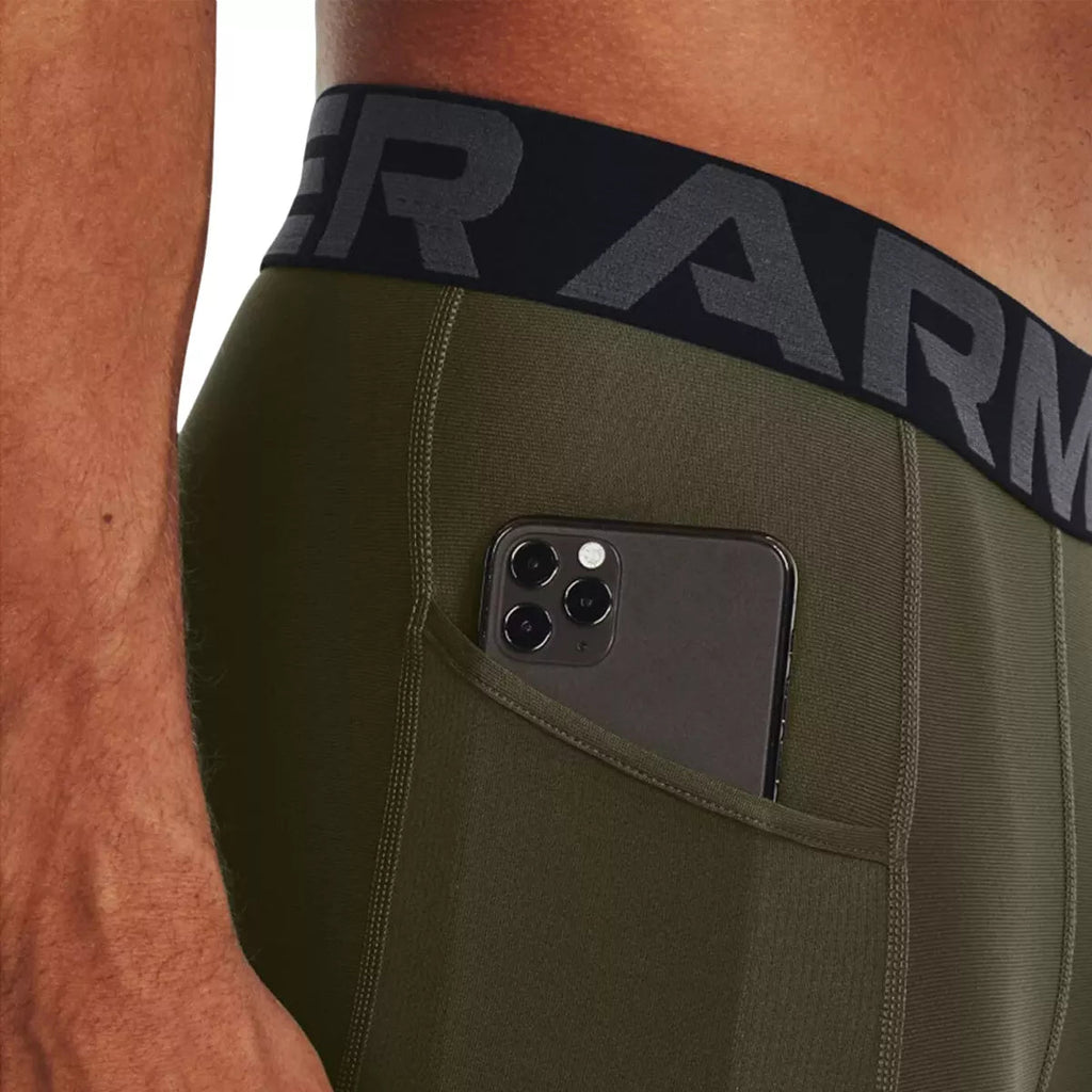 Lange Shorts – Grün, Schwarz – Herren