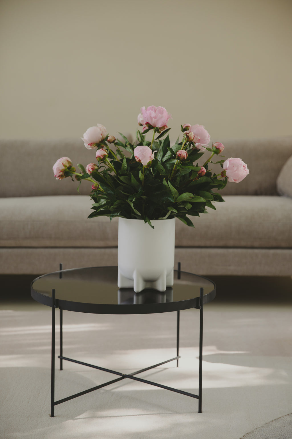 Cupid L - Side Table - Glass - Black