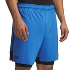 Short Tech Vent 2In1 - Bleu, Noir. - Homme