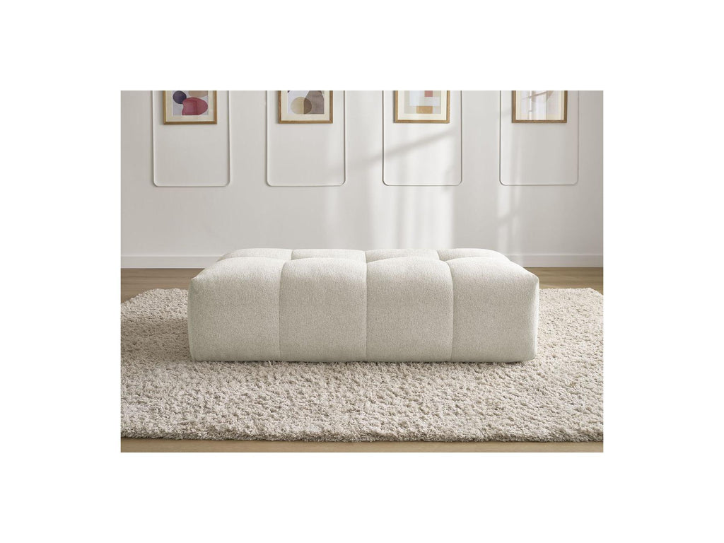 Everest - Small Ottoman - Mottled Fabric