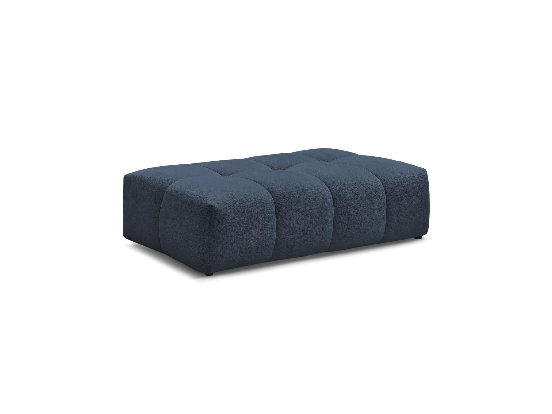 Everest - Small Ottoman - Mottled Fabric