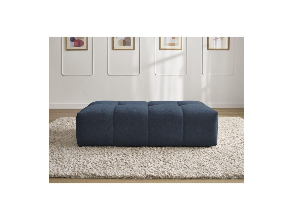 Everest - Small Ottoman - Mottled Fabric