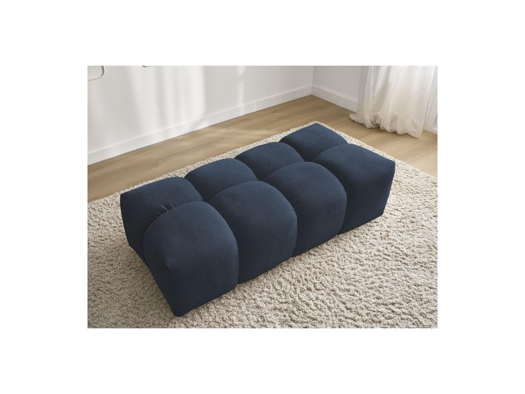 Everest - Small Ottoman - Mottled Fabric