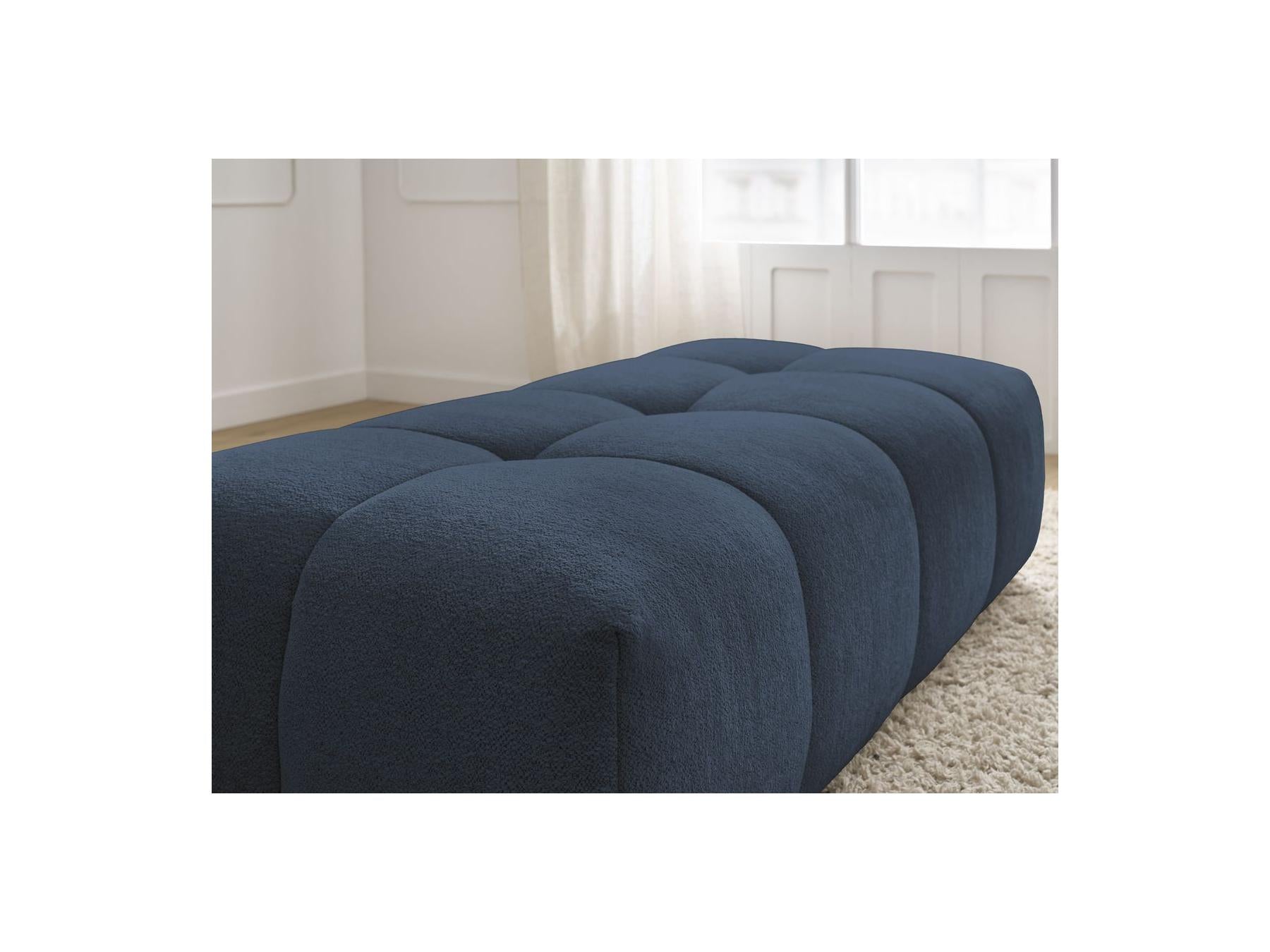 Everest - Small Ottoman - Mottled Fabric