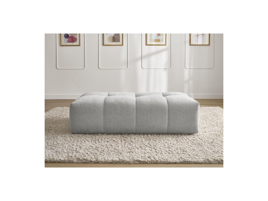 Everest - Small Ottoman - Mottled Fabric