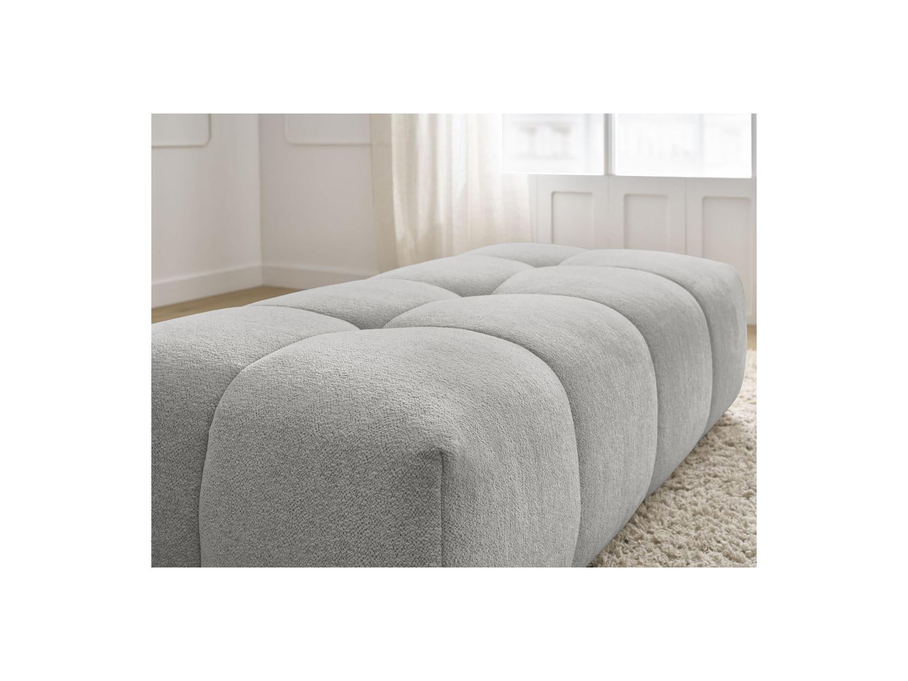 Everest - Small Ottoman - Mottled Fabric