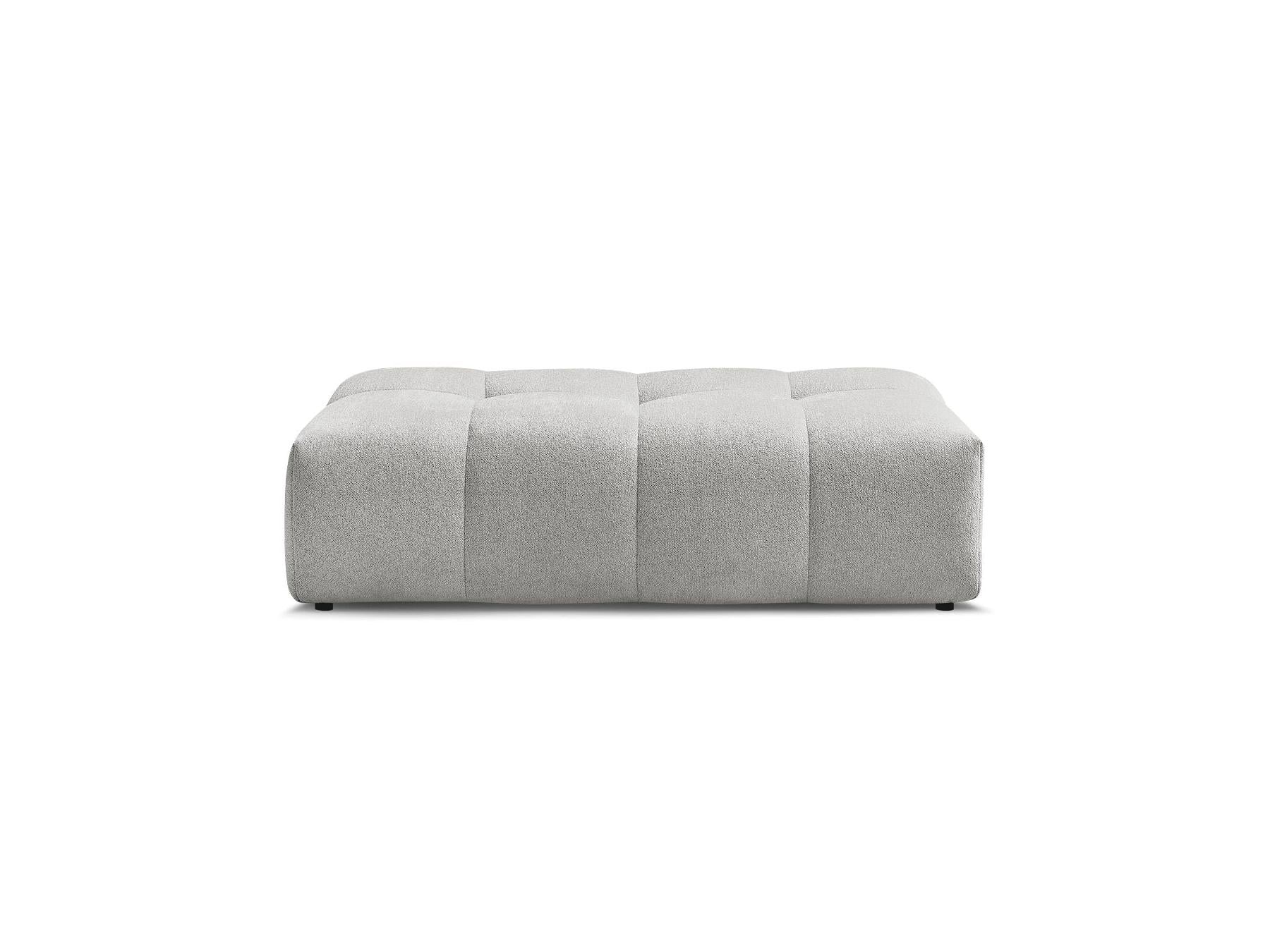 Everest - Small Ottoman - Mottled Fabric