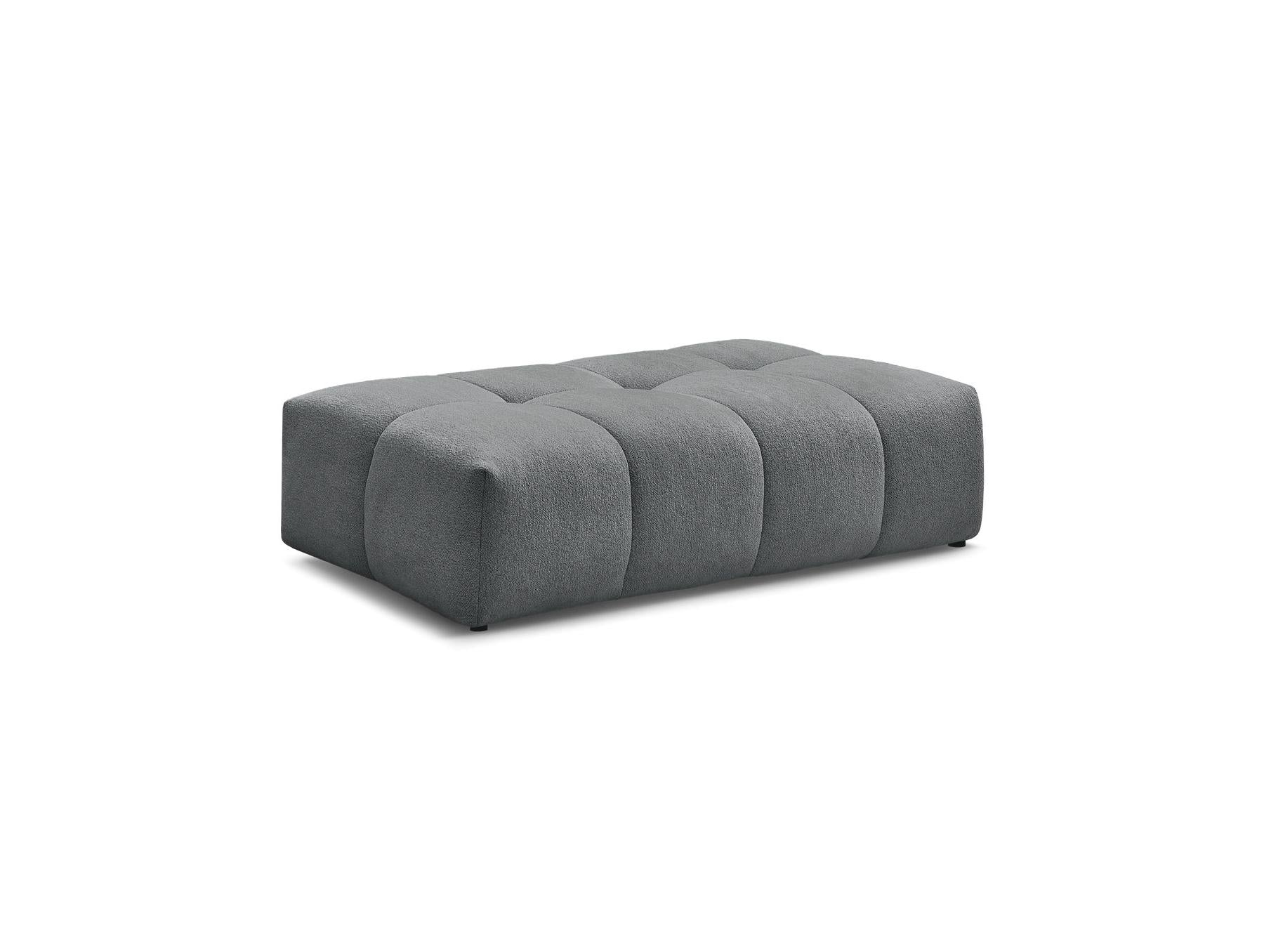 Everest - Small Ottoman - Mottled Fabric