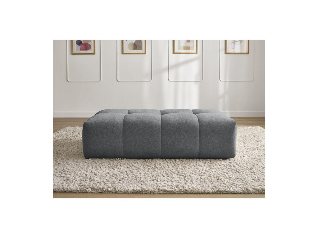 Everest - Small Ottoman - Mottled Fabric