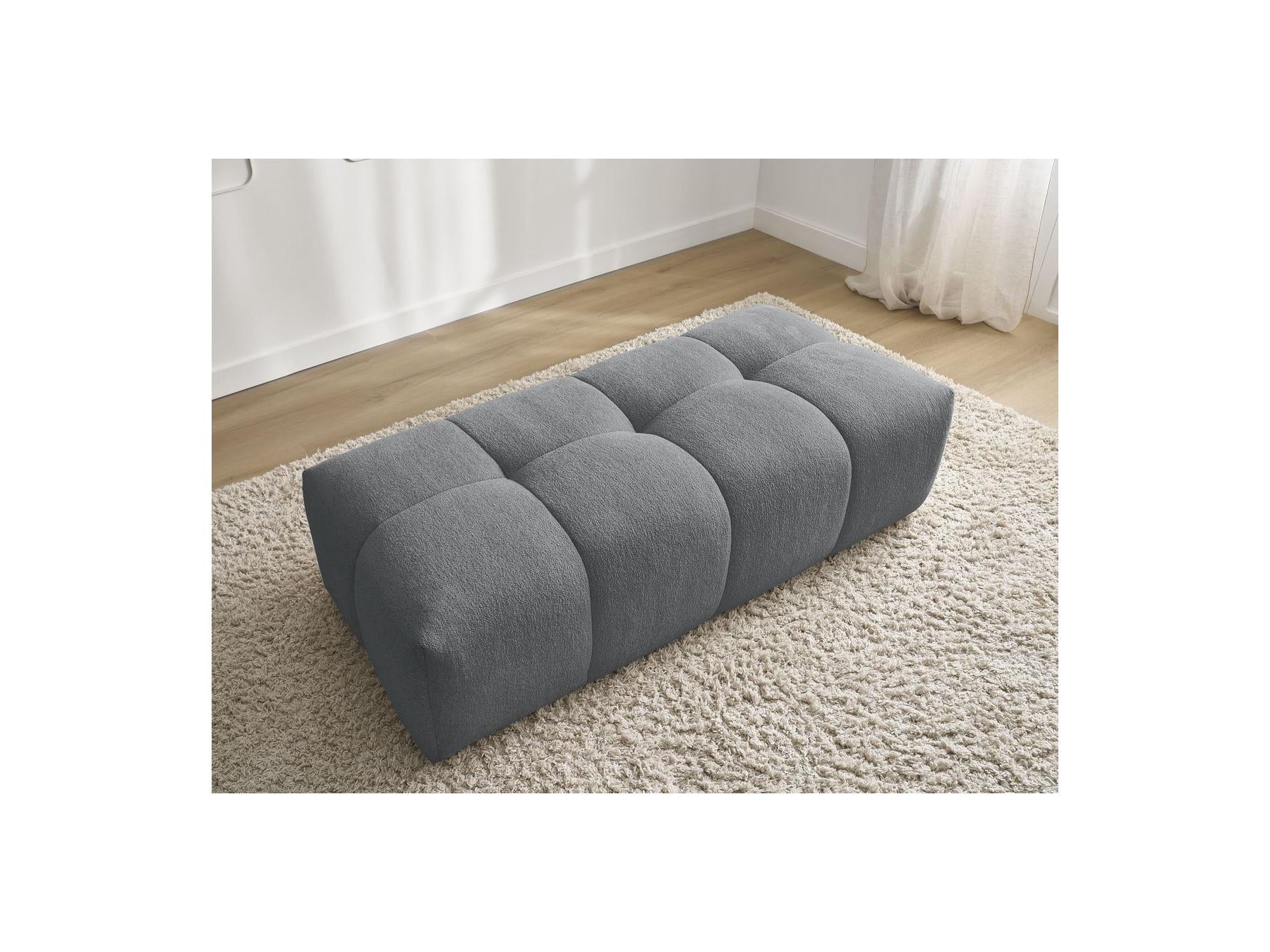 Everest - Small Ottoman - Mottled Fabric