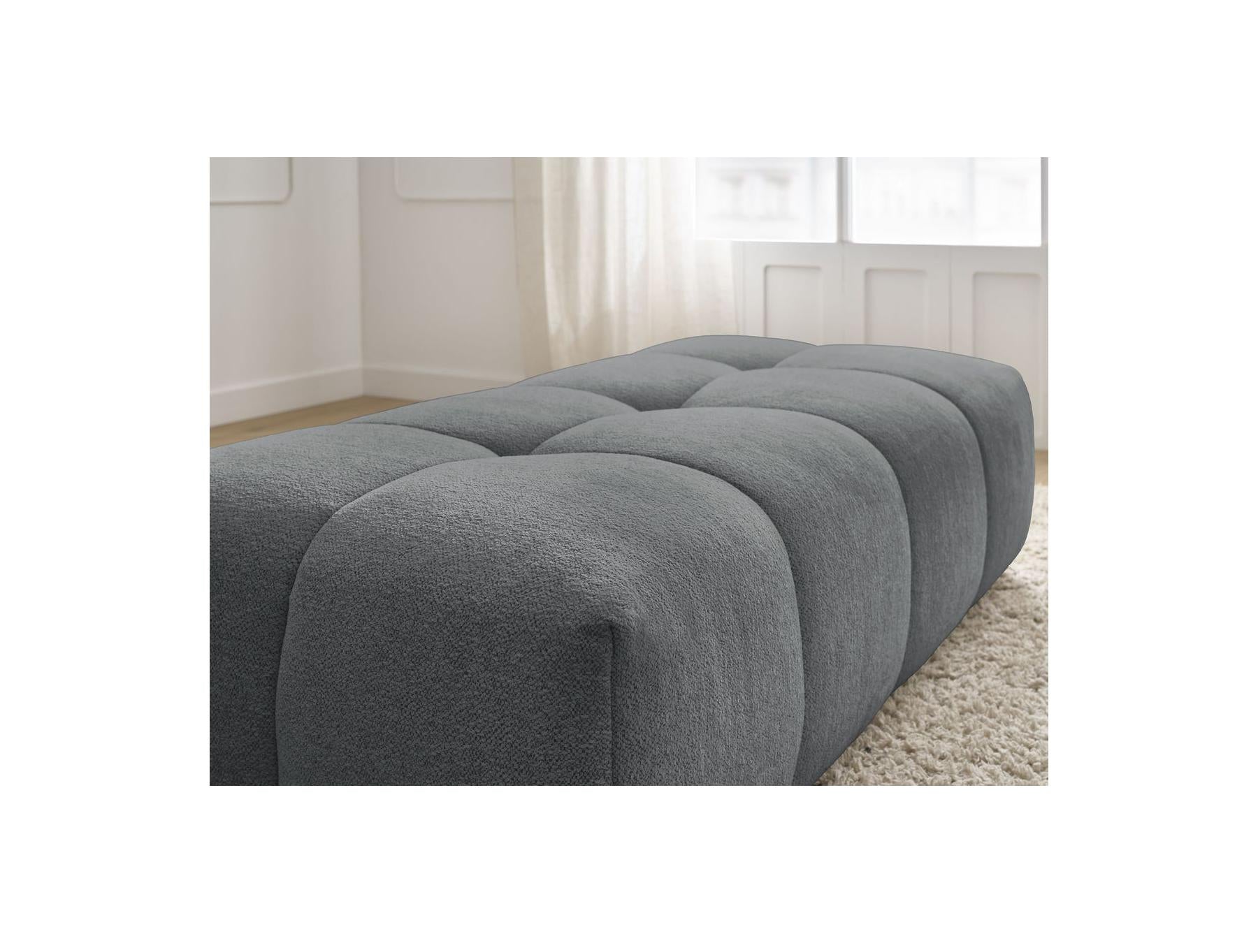 Everest - Small Ottoman - Mottled Fabric