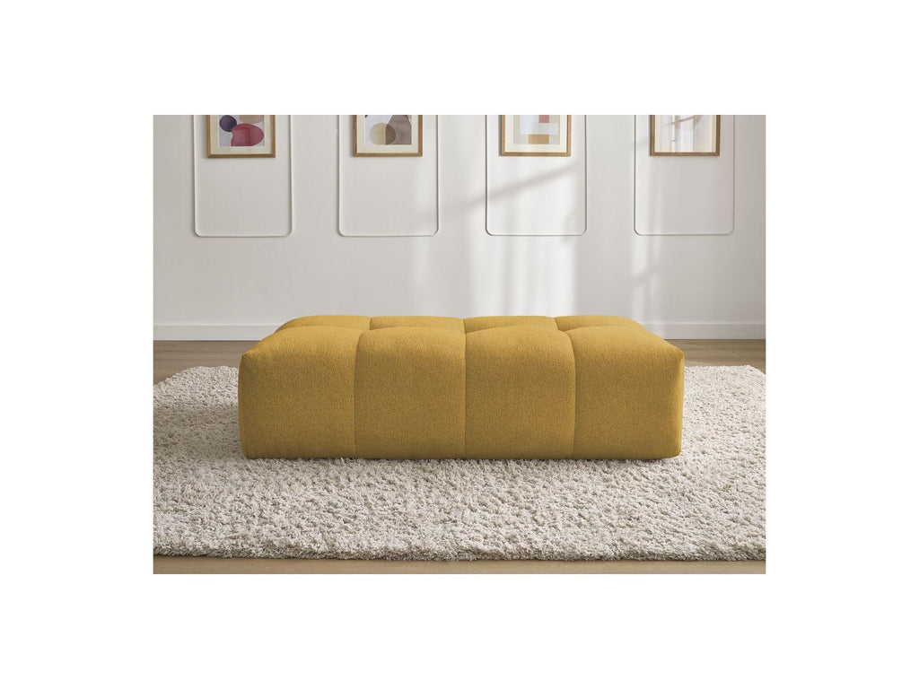 Everest - Small Ottoman - Mottled Fabric