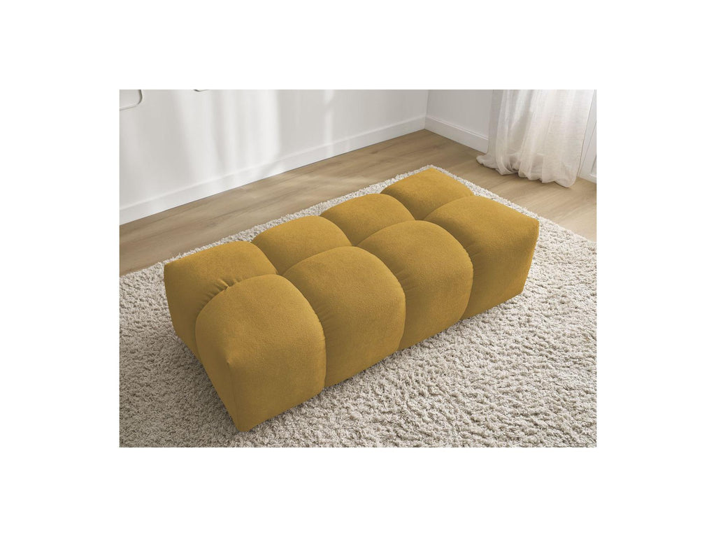Everest - Small Ottoman - Mottled Fabric