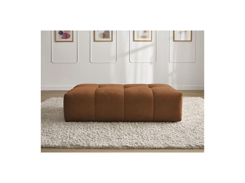 Everest - Small Ottoman - Mottled Fabric