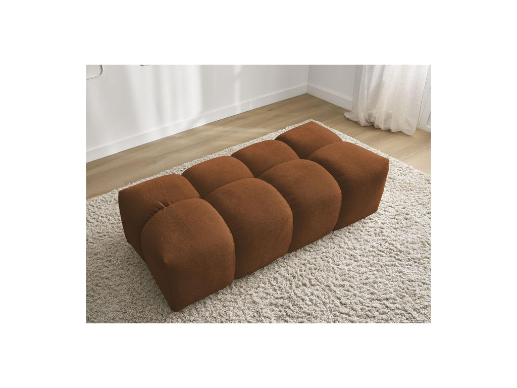 Everest - Small Ottoman - Mottled Fabric