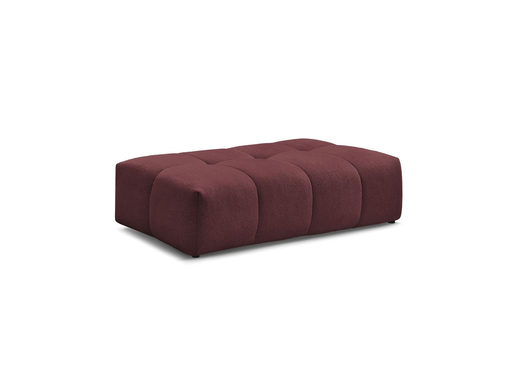 Everest - Small Ottoman - Mottled Fabric