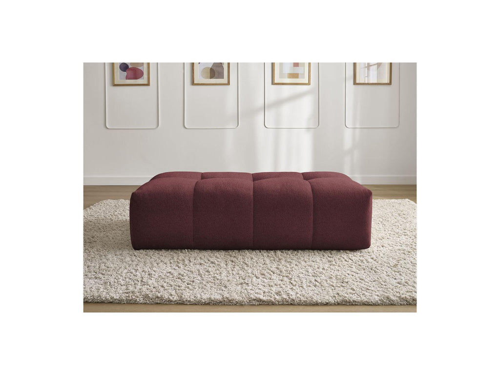 Everest - Small Ottoman - Mottled Fabric