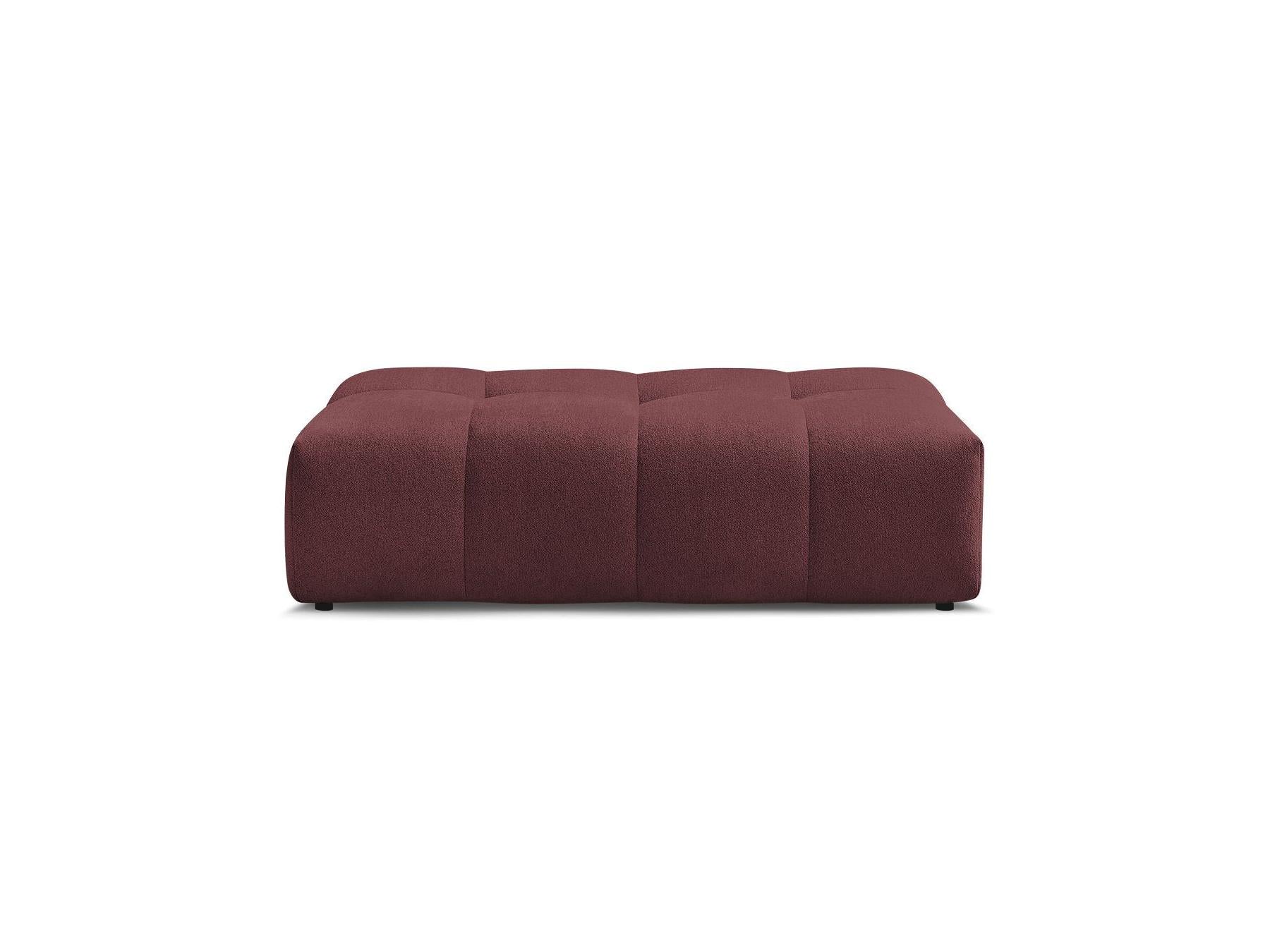 Everest - Small Ottoman - Mottled Fabric